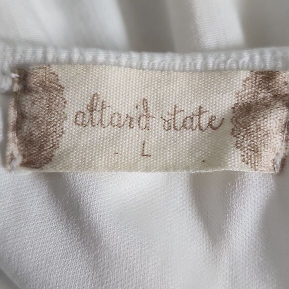 Altar'd State Drucella Ladder Trim Mini Dress, Lined, White, L - Picture 6 of 8